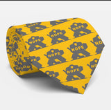 Hockey NOPE goalie necktie yellow