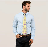 Figure skating necktie yellow