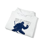 Goalie Hooded Sweatshirt - drop it like a butterfly Blue