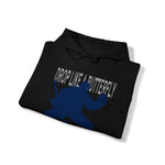 Goalie Hooded Sweatshirt - drop it like a butterfly Blue