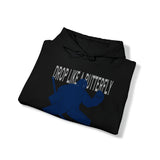 Goalie Hooded Sweatshirt - drop it like a butterfly Blue