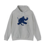 Goalie Hooded Sweatshirt - drop it like a butterfly Blue