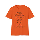 Figure skating jumps Softstyle T-Shirt