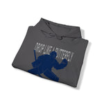 Goalie Hooded Sweatshirt - drop it like a butterfly Blue