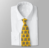 Hockey NOPE goalie necktie yellow