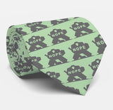 Hockey NOPE goalie necktie green