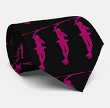 Figure skating necktie purple