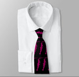 Figure skating necktie purple