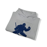 Goalie Hooded Sweatshirt - drop it like a butterfly Blue