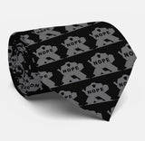 Hockey goalie necktie NOPE black