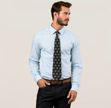 Hockey goalie necktie NOPE black