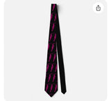 Figure skating necktie purple