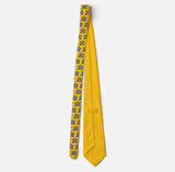 Hockey NOPE goalie necktie yellow