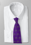 Hockey player tie purple