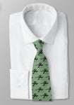Hockey player tie Sage w/black
