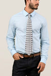 Chess necktie black and white