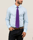 Hockey player tie purple