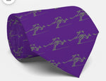 Hockey player tie purple