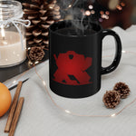 Black and red Goalie mug 11oz