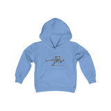 Hockey Shooter Youth Heavy Blend Hooded Sweatshirt