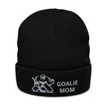 Goalie mom cuffed beanie