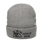 Goalie mom cuffed beanie