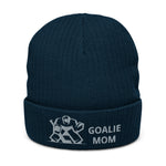 Goalie mom cuffed beanie