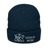 Goalie mom cuffed beanie