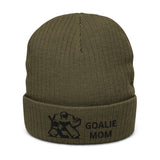 Goalie mom cuffed beanie