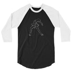 Figure skating 3/4 sleeve raglan shirt