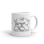 White glossy mug