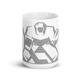 White glossy mug