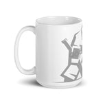 White glossy mug