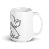 White glossy mug