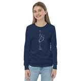 Figure skating spin long sleeve tee 003