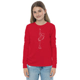 Figure skating spin long sleeve tee 003