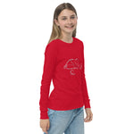Figure skating Youth long sleeve tee 002